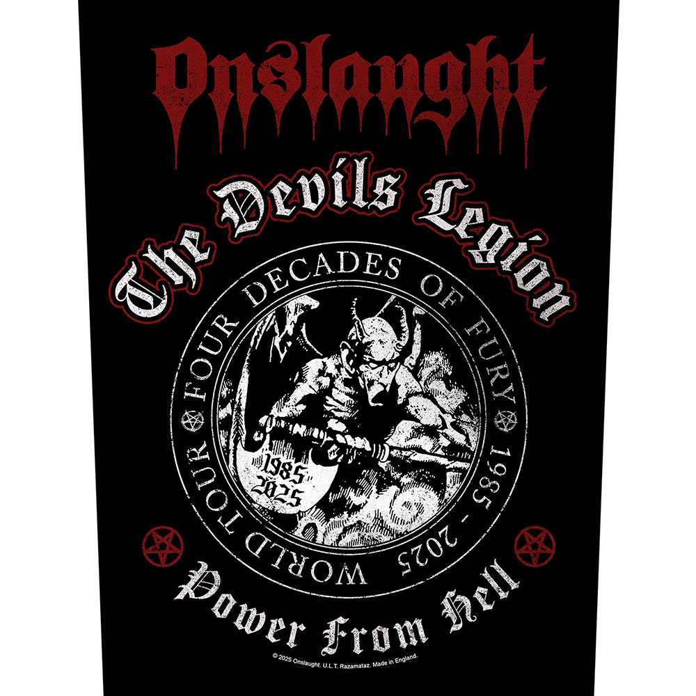 Onslaught - The Devils Legion Rugpatch - Zwart